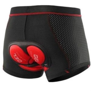 CYCLING PANTS PADDED UNDERWEAR – RED BLACK