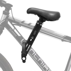 Frammonterat barnsits för cykel - Svart Sits