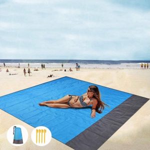 Vattentät fickstrandsfilt