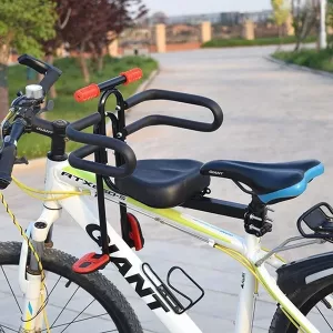Frammonterat cykelsäte för barn - Svart