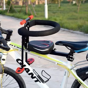 Frammonterat barnsits till cykel - Röd
